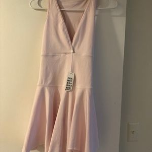 Active sport dress with built in underwear light pink